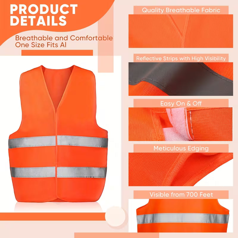 High-Visibility Reflective Safety Vest